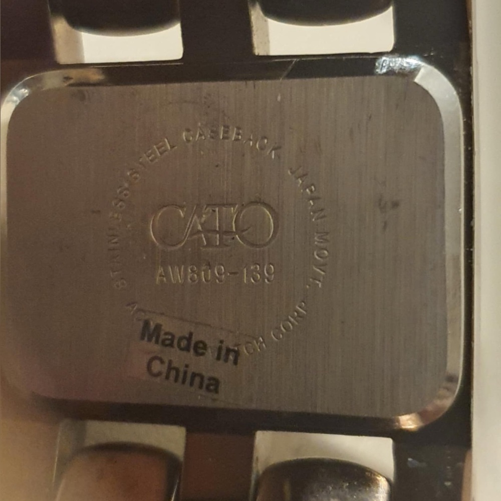 🦋10/$20🦋 Cato Bronze/Silver Stainless Steel Women's Watch - Picture 4 of 4